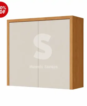 ARMARIO NESHER 2P ABRIR CONDESSA 80CM CARVALHO/GREIGE 500967