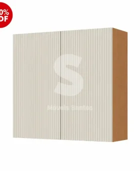 ARMARIO NESHER 2P ABRIR SIMONE MENDES 80CM CARVALHO/GREIGE 500961