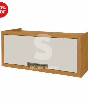 ARMARIO NESHER GELADEIRA IMPERATRIZ 80CM FREIJO / OFF WHITE 500361