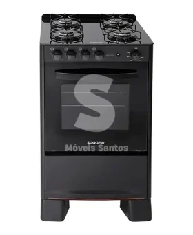 FOGAO 4B SUGGAR PISO COOK GLASS MESA VIDRO PRETO