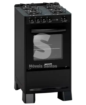 FOGAO 4B SUGGAR PISO NEO COOK MESA VIDRO PRETO