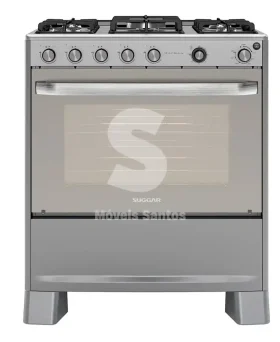 FOGAO 5B SUGGAR PISO SELECT MESA INOX PRATA