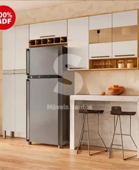 COZINHA RONIPA NAPOLI PRIME AMENDOA/OFF WHITE