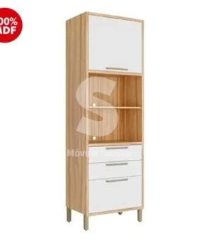 TORRE QUENTE 1P ABRIR 3G RONIPA P/ 2 FORNOS SYRAH 220CM AMENDOA/BRANCO