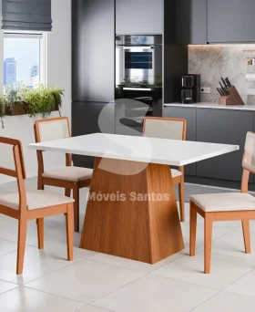 CJ MESA 4C DOBUE CORDOBA 137X80 CINAMOMO/NEVOA BOUCLE