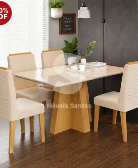 CJ MESA 4C CIMOL MAITE RETANGULAR 130X80 NATURE / OFF WHITE