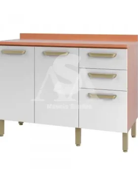 BALCAO TELASUL TRIPLO 2G C/TAMPO PIMENTA FREIJO/BRANCO 913103-02