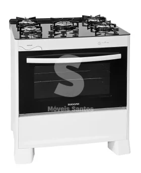 FOGAO 5B SUGGAR NEOGLASS MESA VIDRO BRANCO FGVNG510BR