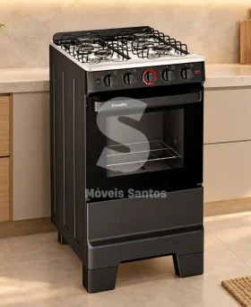 FOGAO 4B ESMALTEC IDEAL SUPER 4121 PRETO
