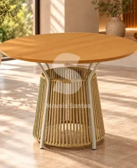 MESA PAONANDA ROMA 1.20 DOURADO