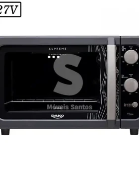 FORNO ELETRICO DAKO SUPREME 44L 127V PRETO