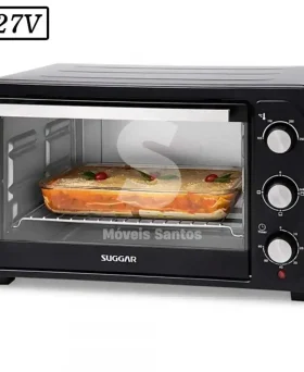 FORNO ELETRICO SUGGAR 42L 127V PRETO