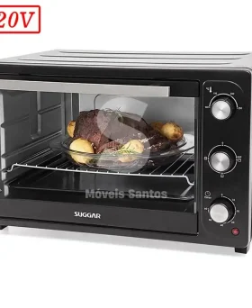FORNO ELETRICO SUGGAR 50L 220V PRETO